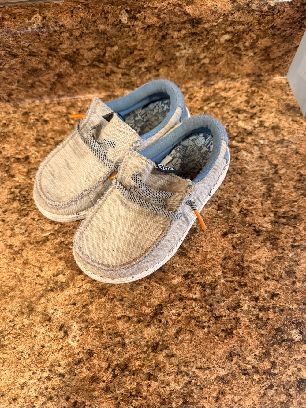 Hey Dude Toddler Jersey Light Grey Shoe